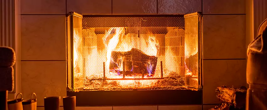 Mendota Hearth Landscape Fireplace Installation in Roanoke Rapids, North Carolina